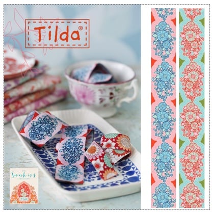 Tilda Jacquard ribbon 30 mm. SunKiss