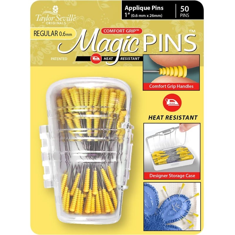 Applique Pins - Magic 0.6mm From Taylor Seville - Needles Pins and Magnets  - Accessories & Haberdashery - Casa Cenina