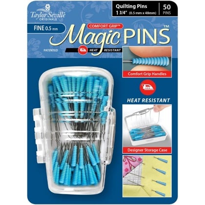 Épingles Fines Magiques Taylor Seville 2 1/4" Extra Longues - 0,5 Mm X 56 Mm, Neuves