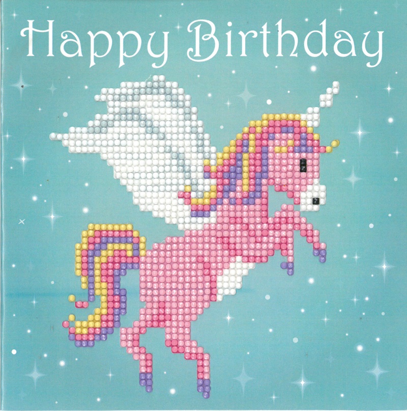 Unicorn Greeting Card From Vervaco - Diamond Painting - Cards - Kits - Casa  Cenina