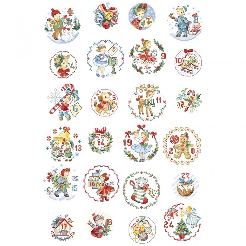 Le calendrier de l'avent N°2 From Les Brodeuses Parisiennes - Cross Stitch  Charts - Cross Stitch Charts - Casa Cenina