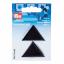 Applique triangles, small, black