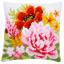 Front Cushion: Colourful flowers