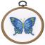 Embroidery kit with ring Butterflies - Set of 3