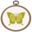 Embroidery kit with ring Butterflies - Set of 3
