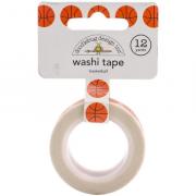 Decorative Paper Tape 15mm - Slam Dunk Basketballs