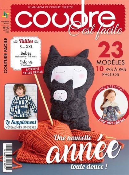 Coudre c\'est facile N°60 - Une nouvelle année toute douce