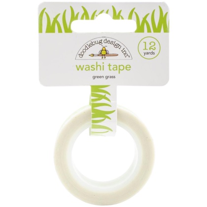 Decorative Paper Tape 15mm - Green Grass