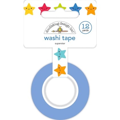 Decorative Paper Tape 15mm - Super Star, School Days