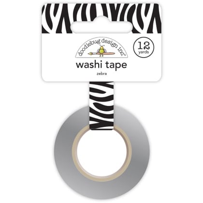 Decorative Paper Tape 15mm - Zebra