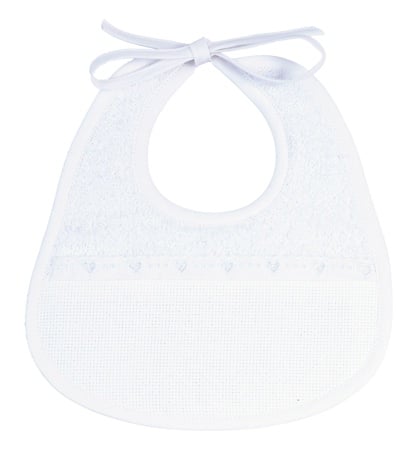 Baby Bib - Classic Sponge - White
