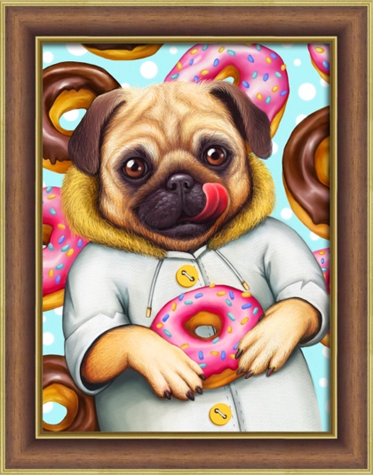 Pug and Doughnuts
