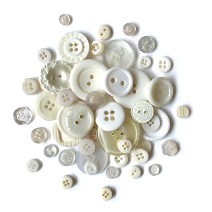 Antique White - Buttons MJ112