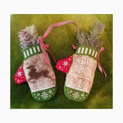 Reindeer In Flight Mittens