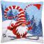 Front Cushion: Christmas gnome skiing II