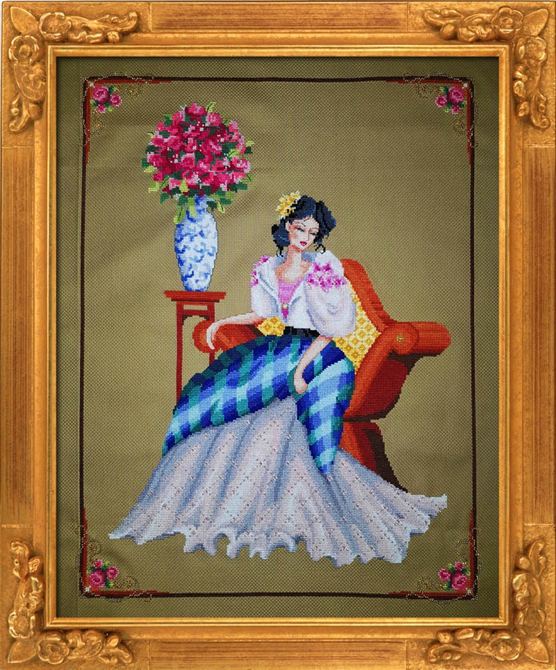 Portrait Of Maria Clara From Bella Filipina Cross Stitch Charts Cross Stitch Charts Casa Cenina