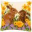 Front Cushion: Rabbits with chicks