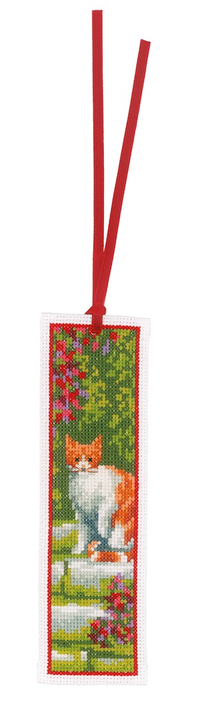 Vervaco Cross Stitch Bookmark Kit Curious Cats Pn-0143915