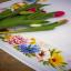 Squared Tablecloth - Colourful flowers