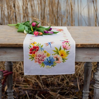 Runner - Colourful flowers