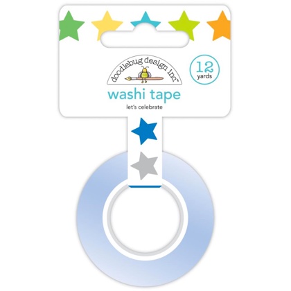 Decorative Paper Tape 15mm - Let\'s Celebrate, Party Time