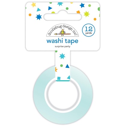 Decorative Paper Tape 15mm - Surprise Party, Party Time