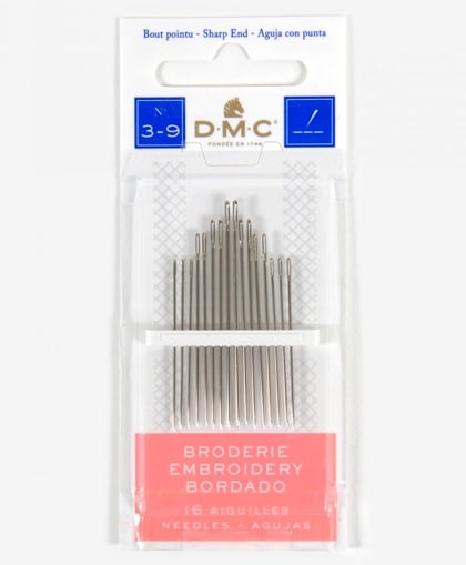 Embroidery needles - size 3/9