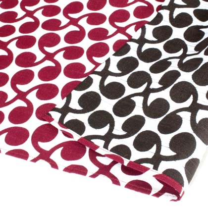 Isa Monyo Reversible Furoshiki - New Sprout Deep Red/Brown
