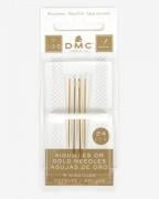 Embroidery needles gold plated - size 1/3/5