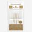Embroidery needles gold plated - size 7/8/9