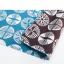 Isa Monyo Reversible Furoshiki - Pine Blue/Brown