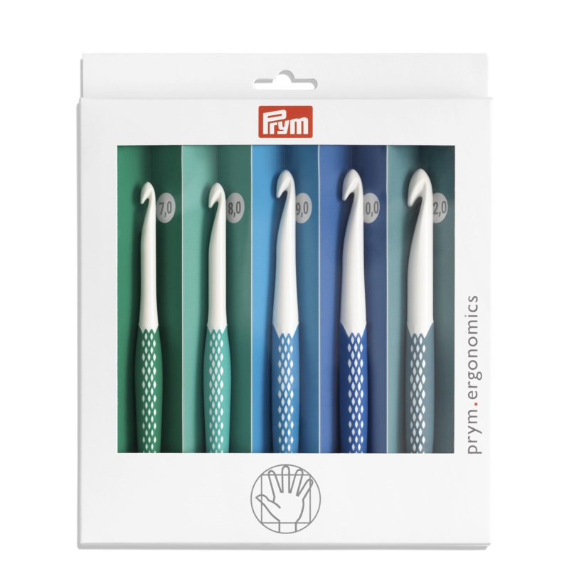 Crochet hook for wool set, prym.ergonomics 7-12mm From Prym