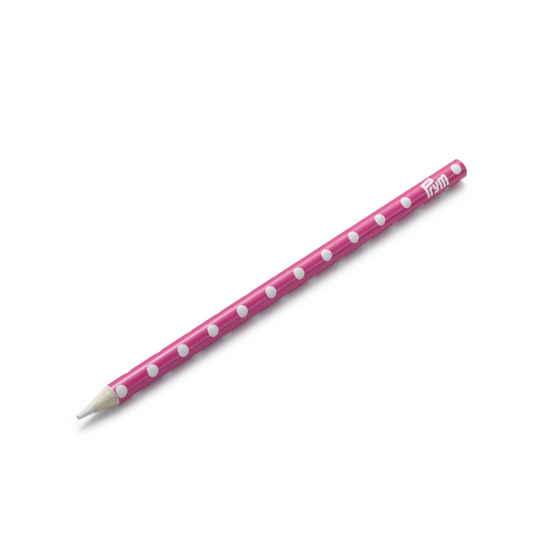 Prym 611627 2-Piece Chalk Pencils Plus Brush, White/Pink