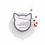 Cat pin magnet