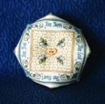 Crystal Honey Biscornu Pincushion
