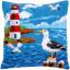 Front Cushion: Lighthouse and Seagulls
