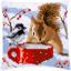 Front Cushion: Squirrel and Tit