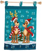 Wall hanging - Elk with scarves