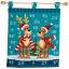 Wall hanging - Elk with scarves