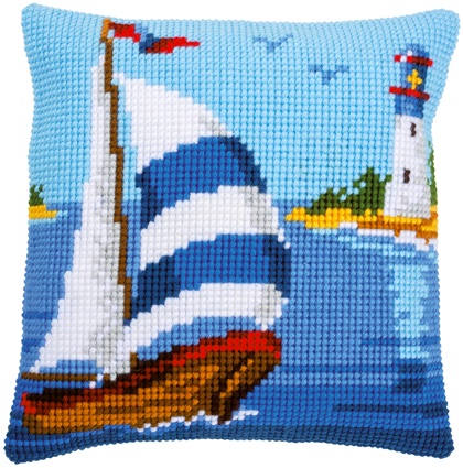 Front Cushion: Sailboat