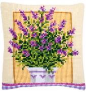 Front Cushion: Lavender in Pot