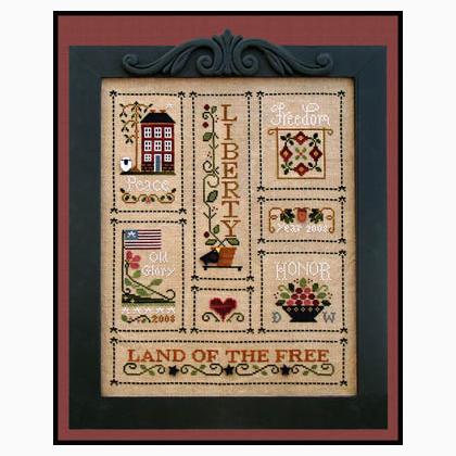 Heart Of America From Little House Needleworks Cross Stitch Charts Cross Stitch Charts Casa Cenina