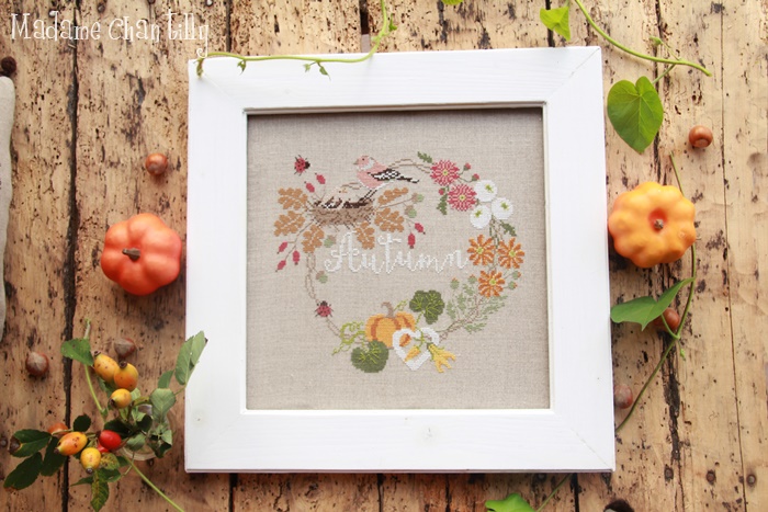 Autumn Garland From Madame Chantilly - Cross Stitch Charts - Cross ...