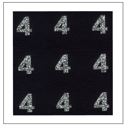 Glitter Numbers - \"4\"