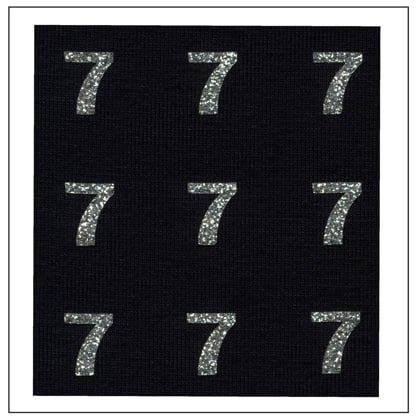 Glitter Numbers - \"7\"
