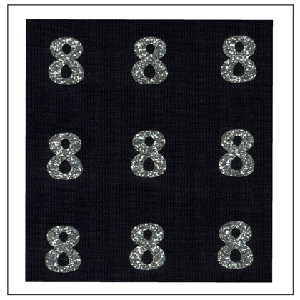Glitter Numbers - \"8\"