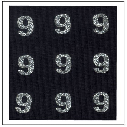 Glitter Numbers - \"9\"