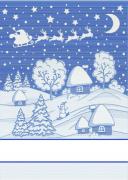 Kitchen towel - Snow Lurex - Blue
