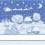 Kitchen towel - Snow Lurex - Blue
