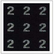 Glitter Numbers - "2"